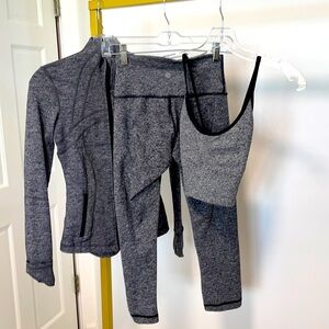 Lululemon Full Set! Define Jacket Luon, 21” Wunder Under Luon + FREE top